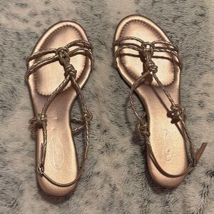 Talbots Rose Gold Strappy Sandals
